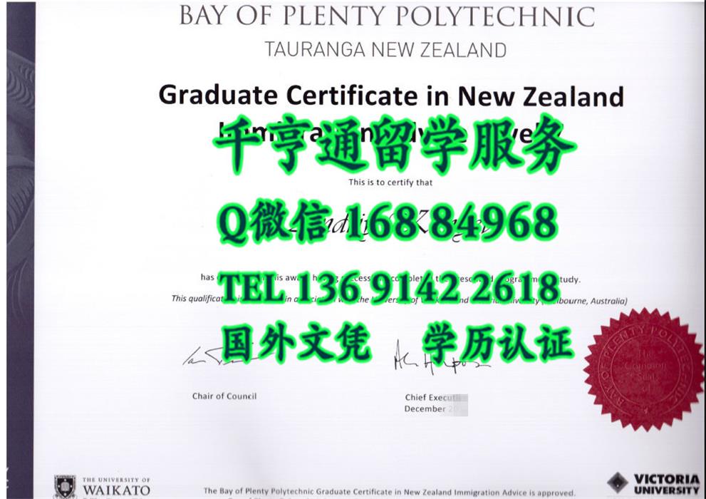 新西兰纳尔逊理工学院毕业証Bay of Plenty Polytechnic diploma