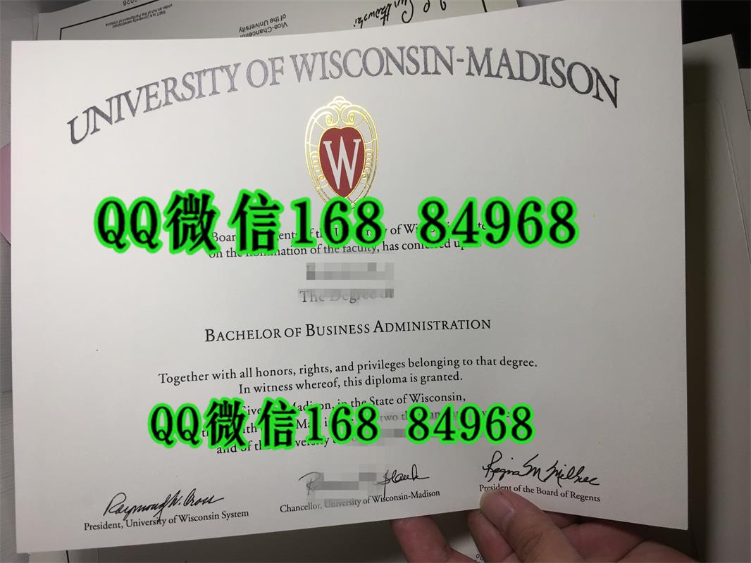 美国威斯康星大学麦迪逊分校毕业证，University of Wisconsin-Madison diploma degree