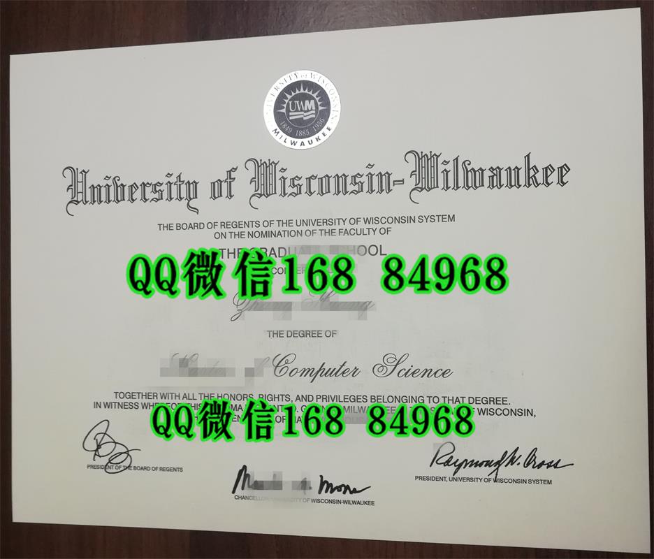 威斯康星大学密尔沃基分校毕业证，University of Wisconsin Milwaukee diploma degree