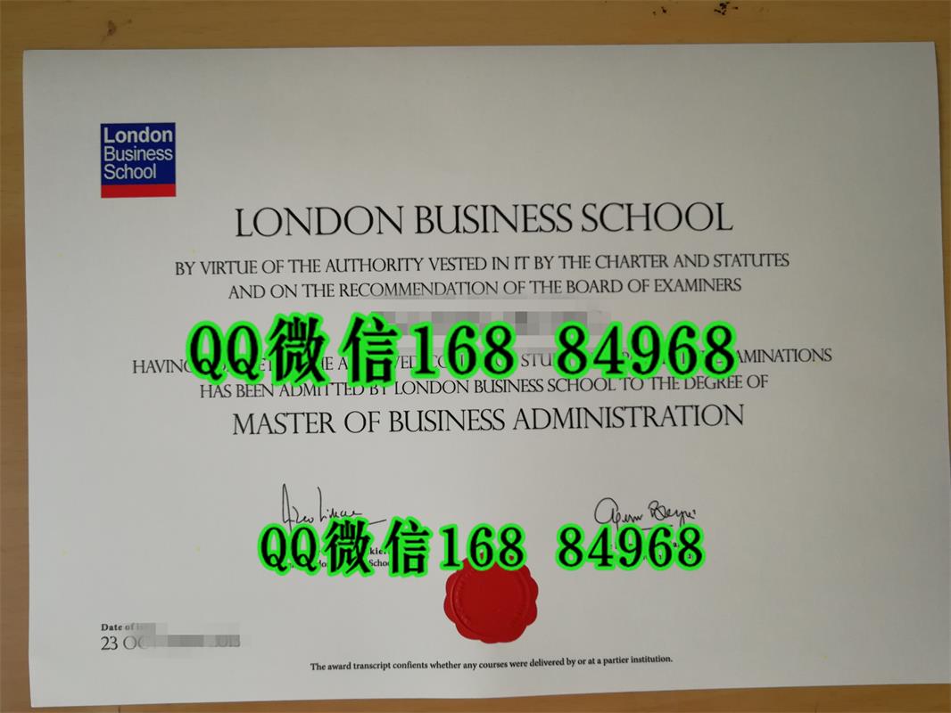 伦敦商学院毕业证成绩单，London Business School diploma degree