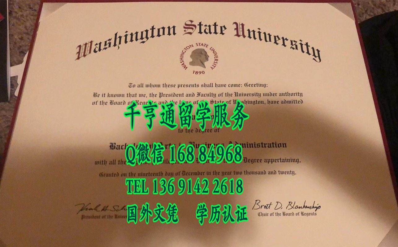 美国华盛顿州立大学毕业证真实范例，Washington State University diploma degree