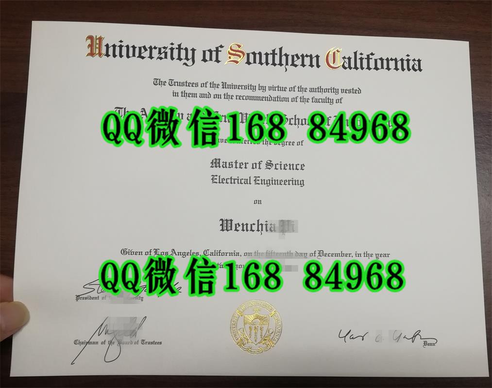 南加州大学USC硕士毕业证，University of Southern California master degree