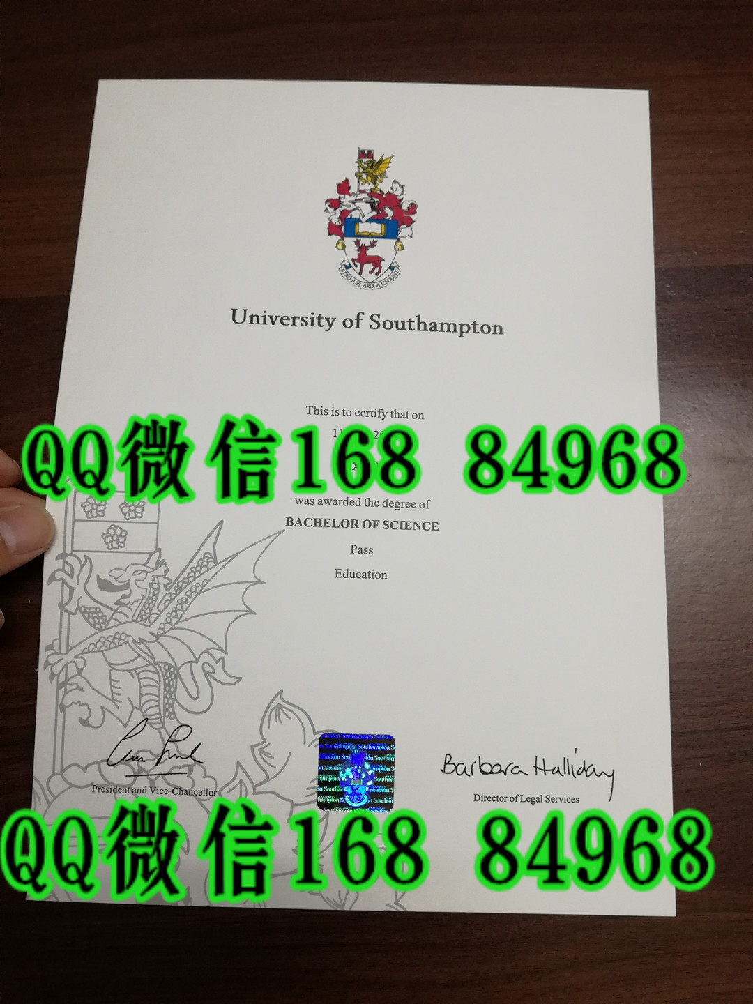 University of Southampton diploma degree，英国南安普顿大学毕业证学位激光防伪镭射