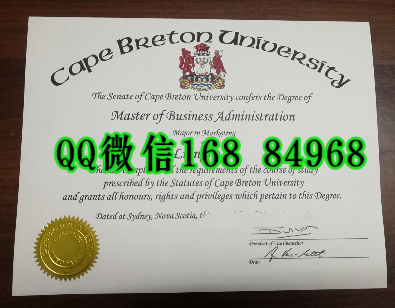 加拿大卡普顿大学毕业证学位，cape breton university diploma