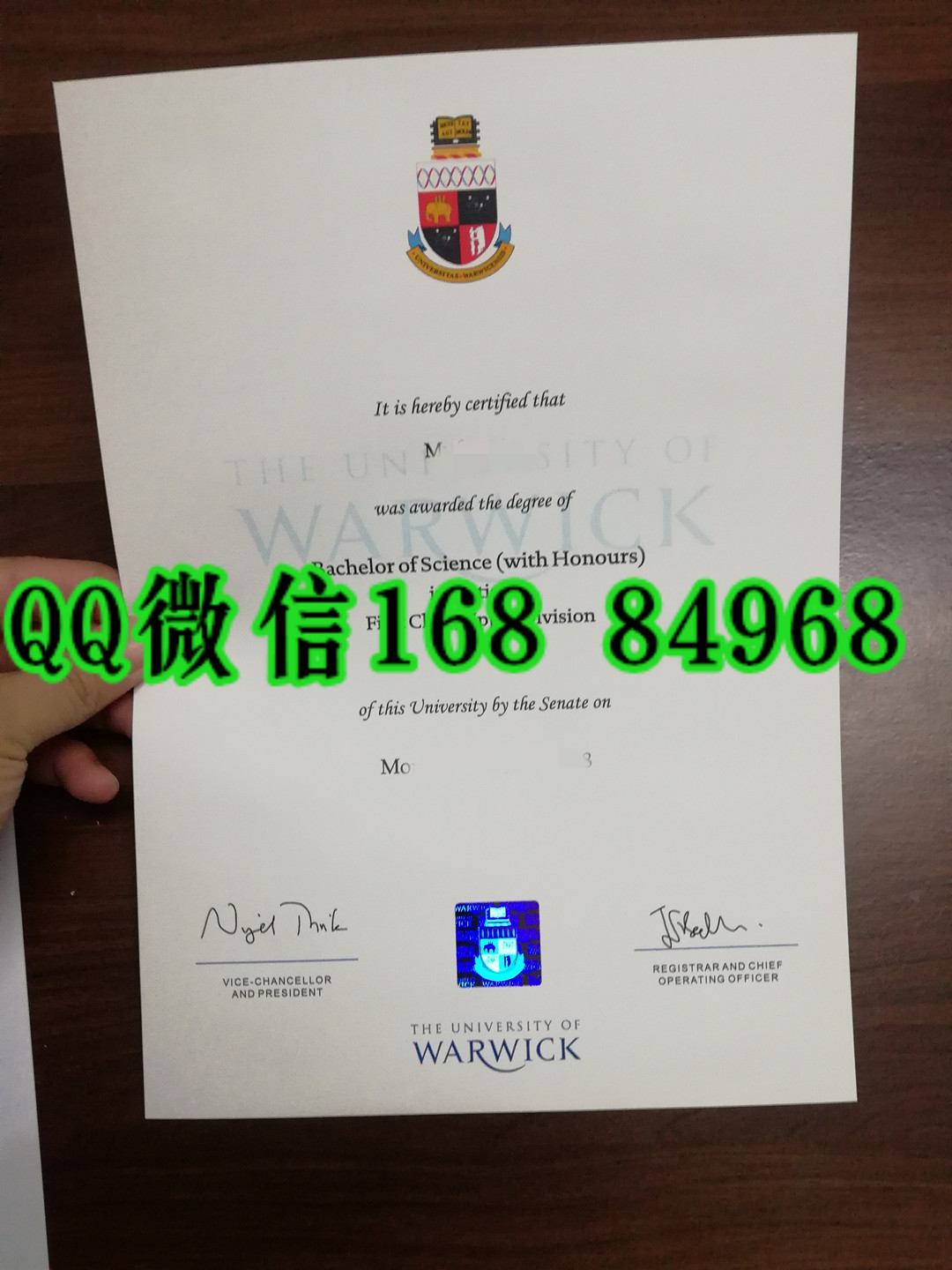 英国华威大学warwick university毕业证照片，英国大学毕业证订购
