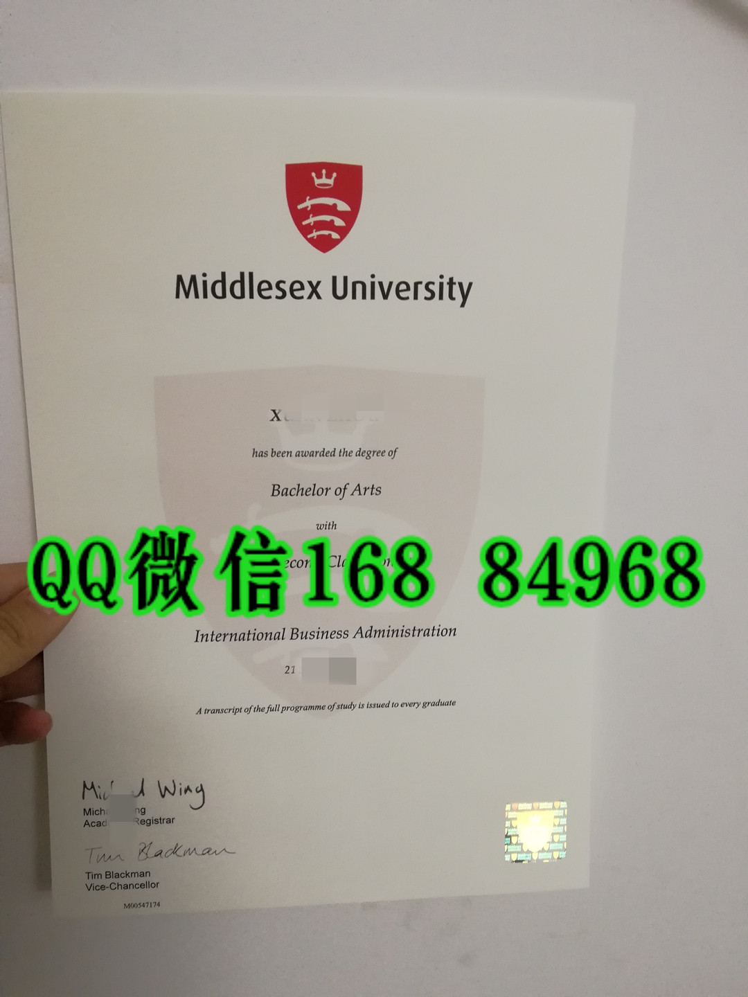 Middlesex University bachelor degree，英国密德萨斯大学毕业证成绩单购买