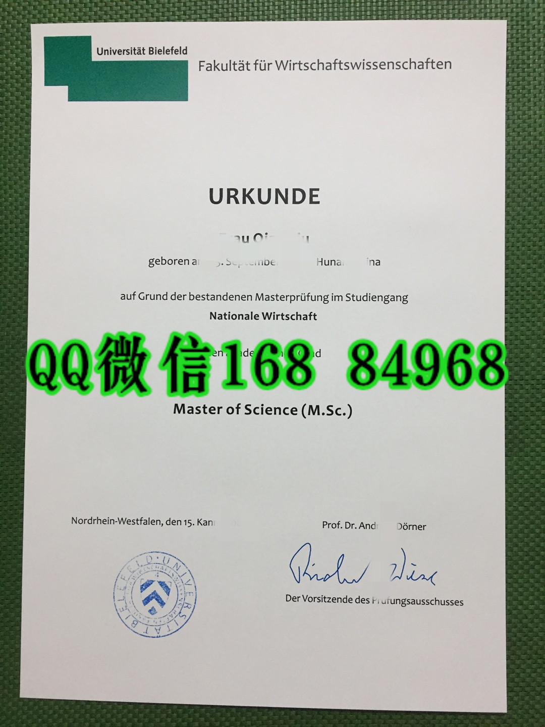 德国比勒费尔德大学毕业证学位证，Bielefeld University diploma certificate
