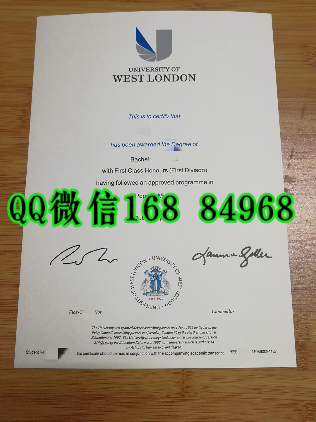 University of West London diploma degree=英国西伦敦大学毕业证成绩单