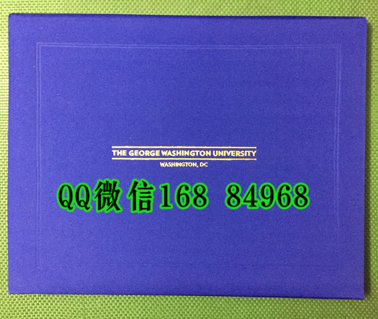 美国乔治·华盛顿大学毕业证外壳定制，George Washington University diploma Cover