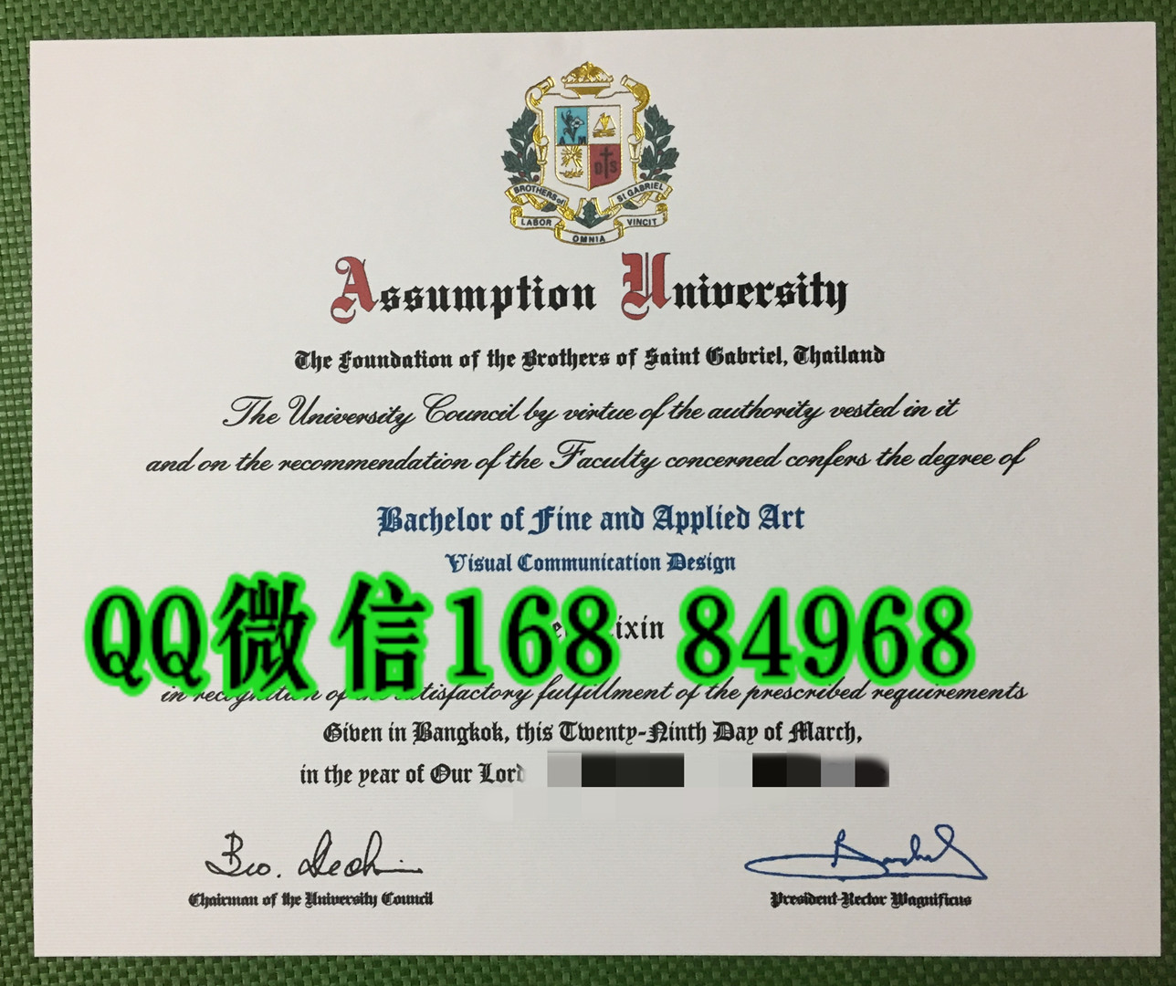 泰国易三仓大学ABAC毕业证案例定制，Assumption University diploma degree