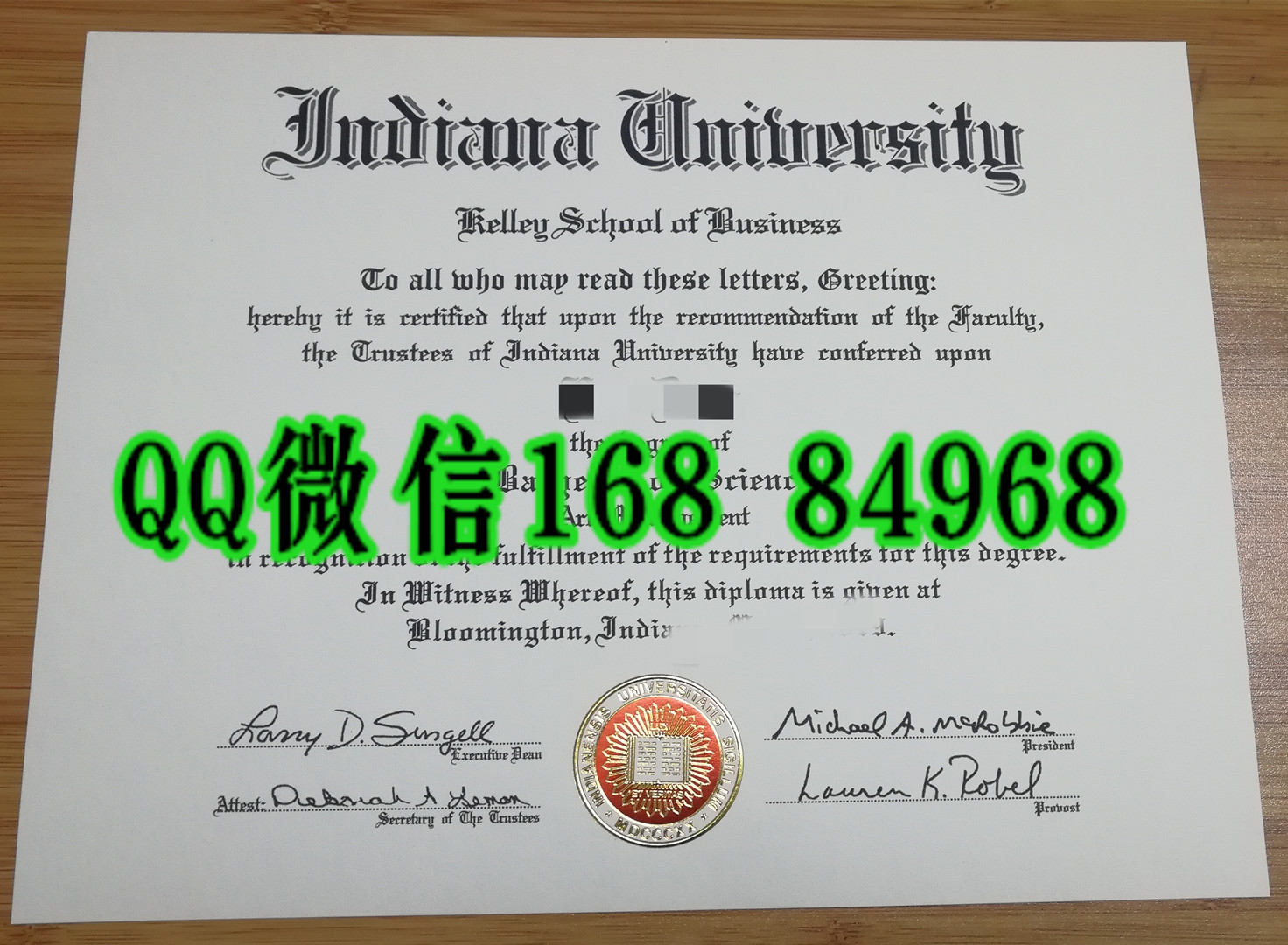 美国印第安纳大学毕业证案例，indiana university diploma degree