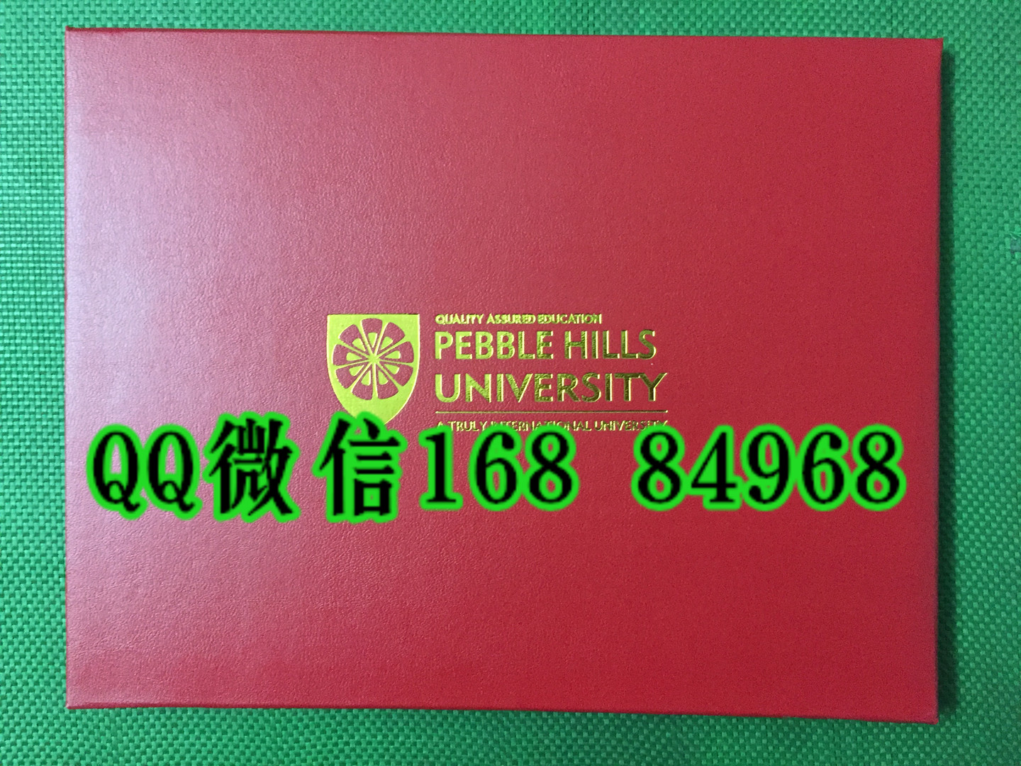 美国波尔克州立大学毕业证外壳，pebble hills university diploma Cover