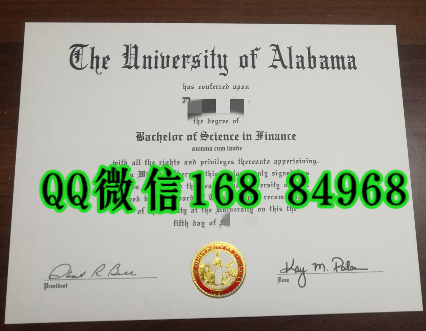 美国阿拉巴马大学毕业证成绩单，University of Alabama diploma degree