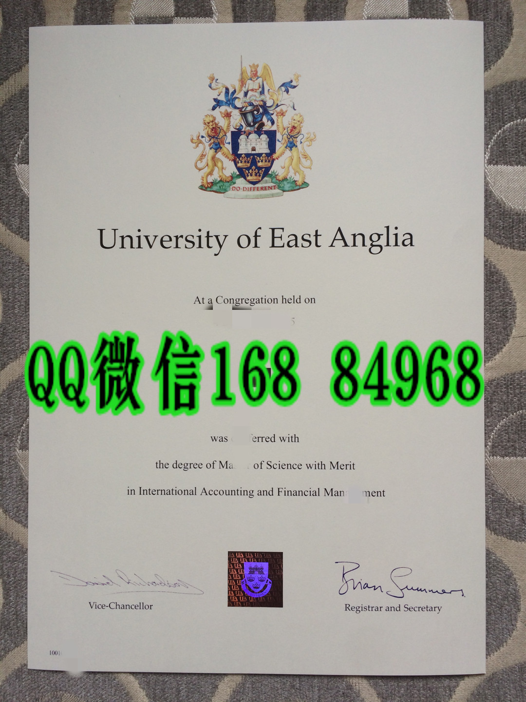 英国东安格利亚大学留学材料，英国东安格利亚大学毕业证成绩单
