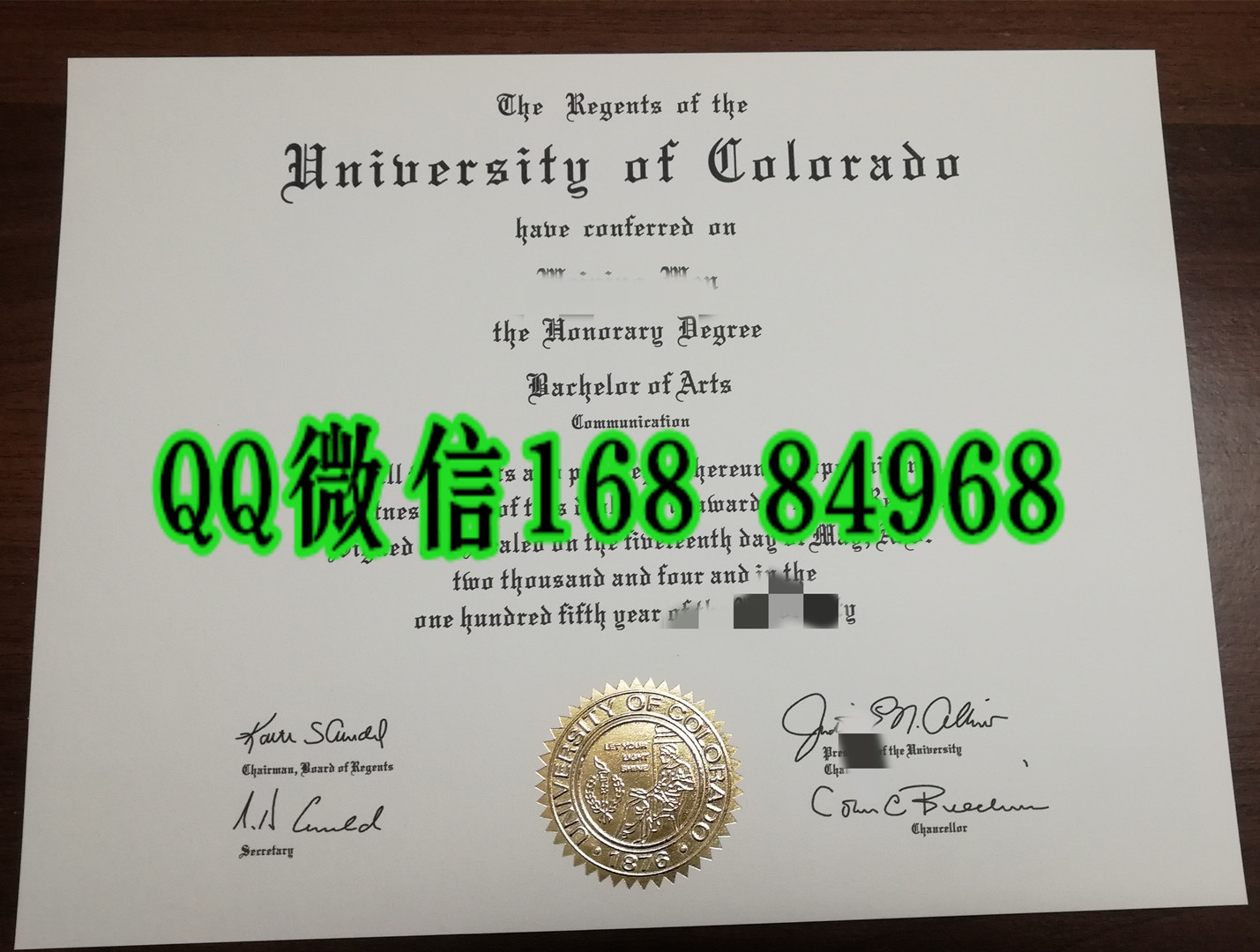 美国科罗拉多大学毕业证案例，university of colorado diploma certificate