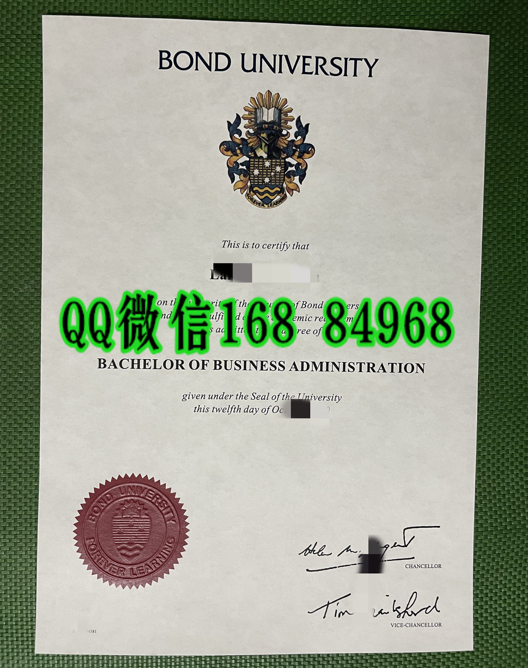 澳大利亚邦德大学毕业证成绩单，bond university diploma degree