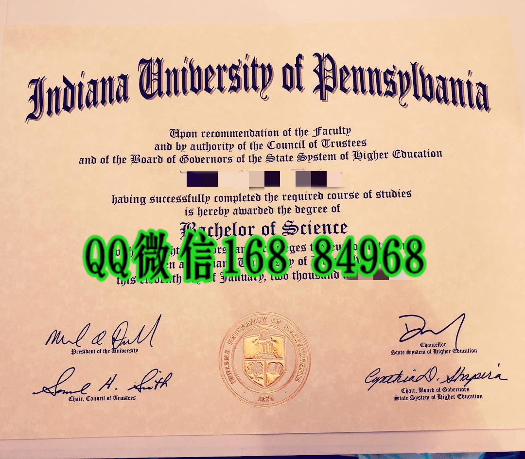 indiana university of pennsylvania diploma certificate，美国宾州印第安纳大学毕业证成绩单