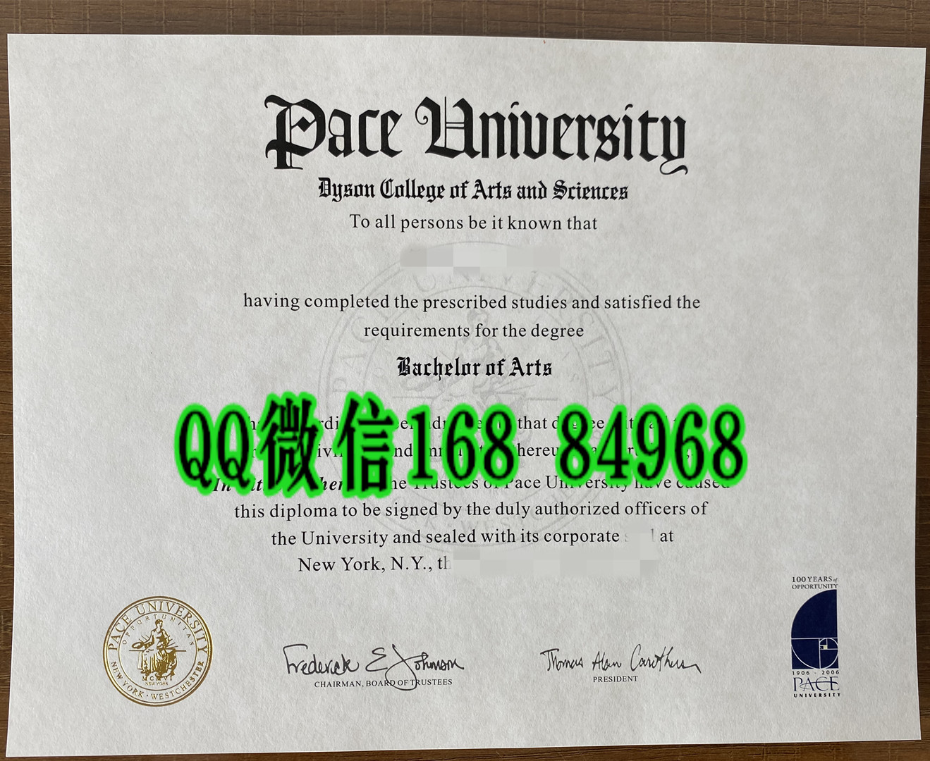 美国佩斯大学毕业证案例，Pace University diploma degree