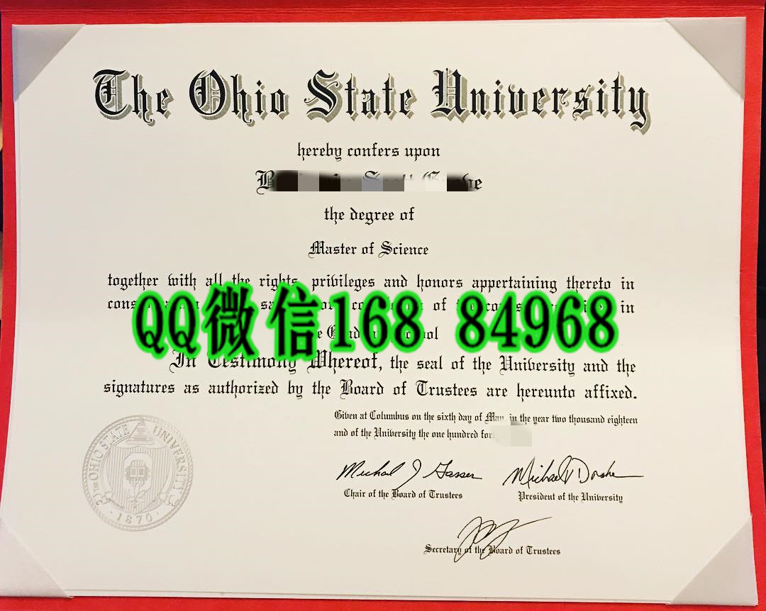 美国俄亥俄州立大学毕业证，The Ohio State University diploma degree