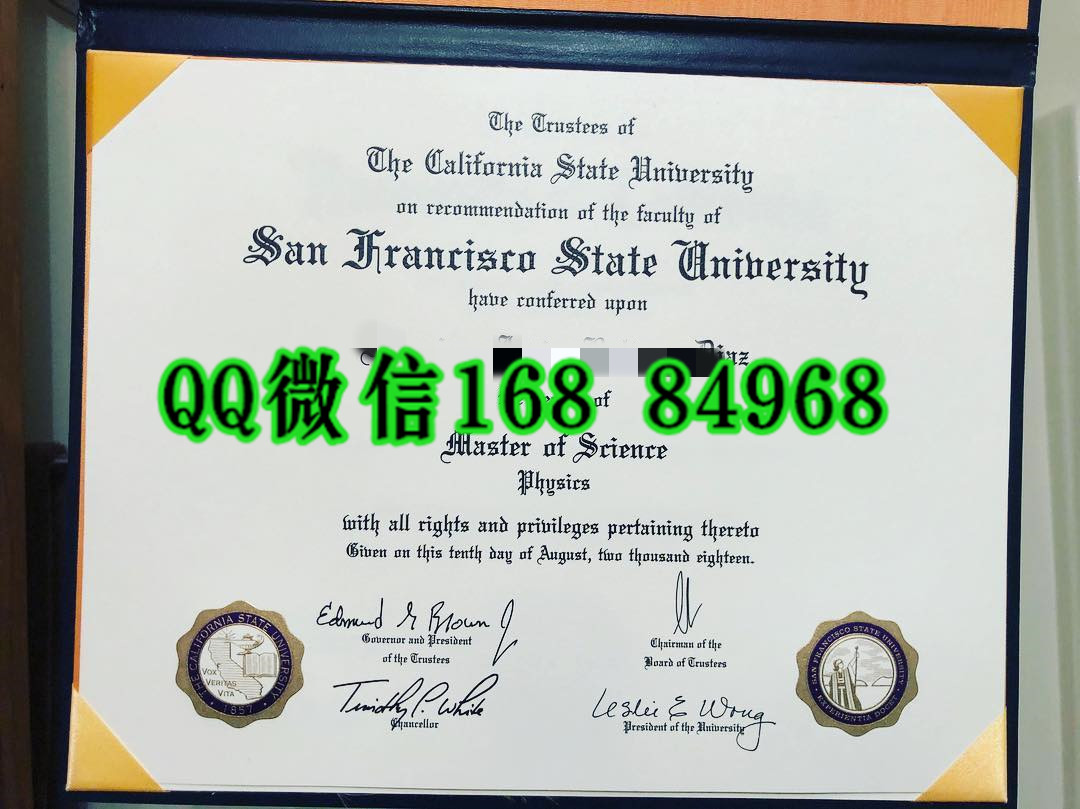 美国旧金山州立大学毕业证成绩单，san francisco state university diploma certificate