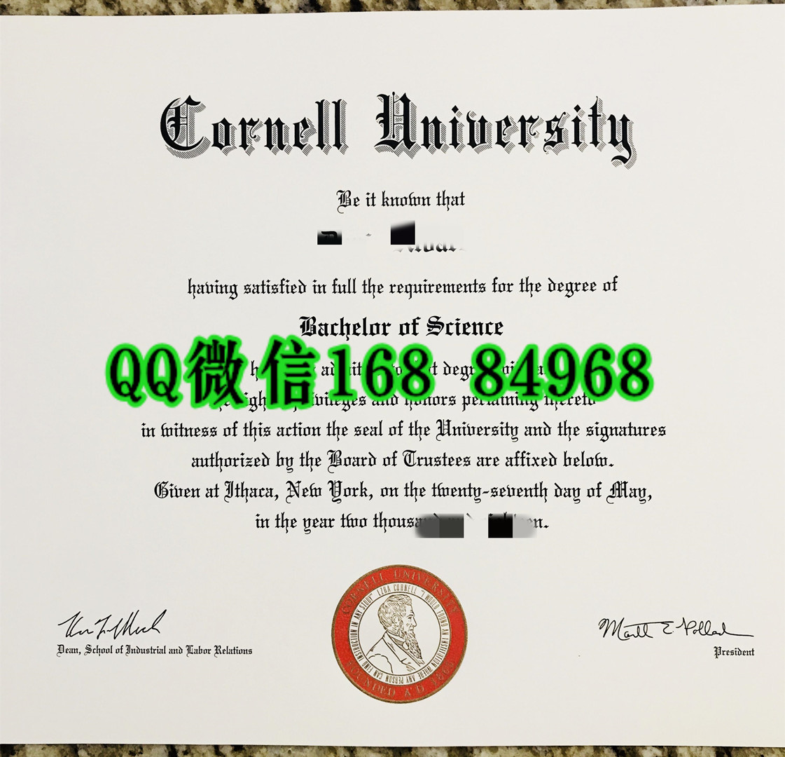 美国康奈尔大学毕业证成绩单，cornell university diploma certificate