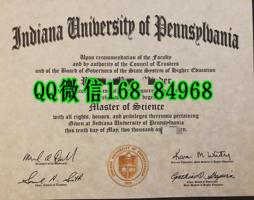 美国宾夕法尼亚印第安纳大学毕业证，Indiana University of Pennsylvania diploma degree