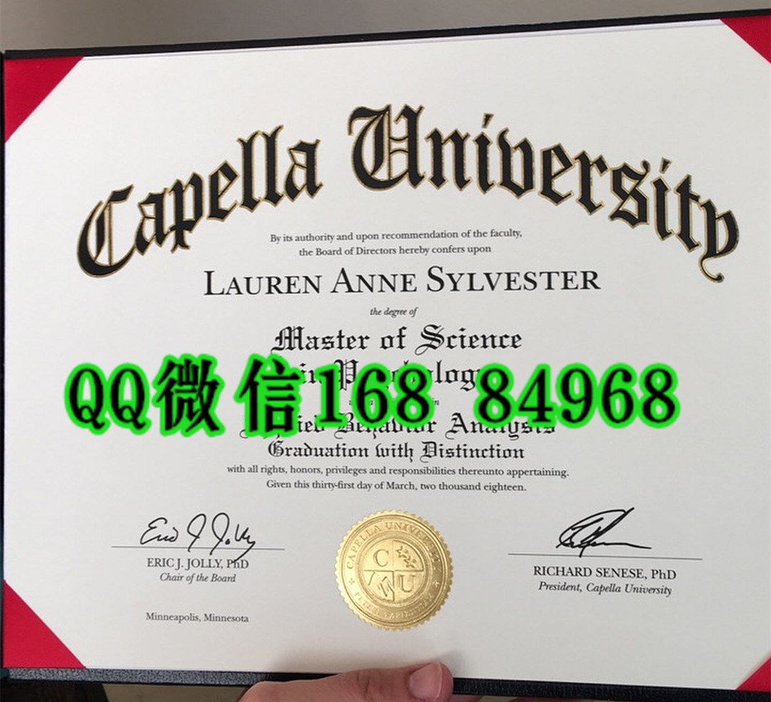 美国卡佩拉大学毕业证成绩单，cappella University diploma degree