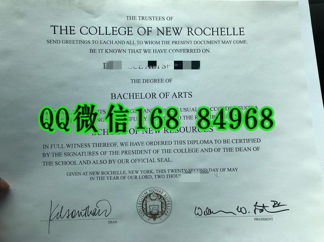 美国新罗谢尔学院毕业证成绩单，the college of new rochelle diploma certificate
