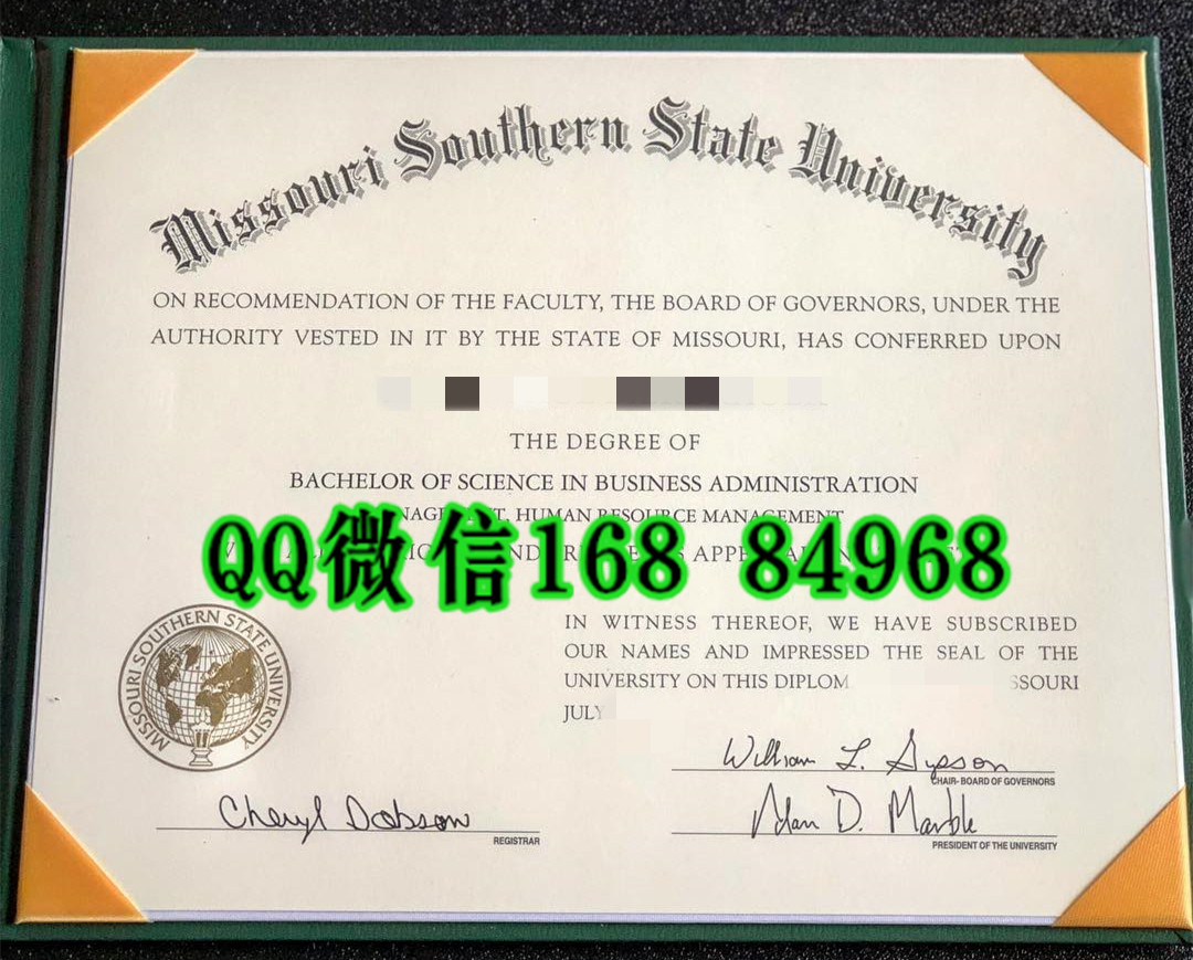 美国密苏里南方州立大学毕业证成绩单，Missouri Southern State University diploma degree