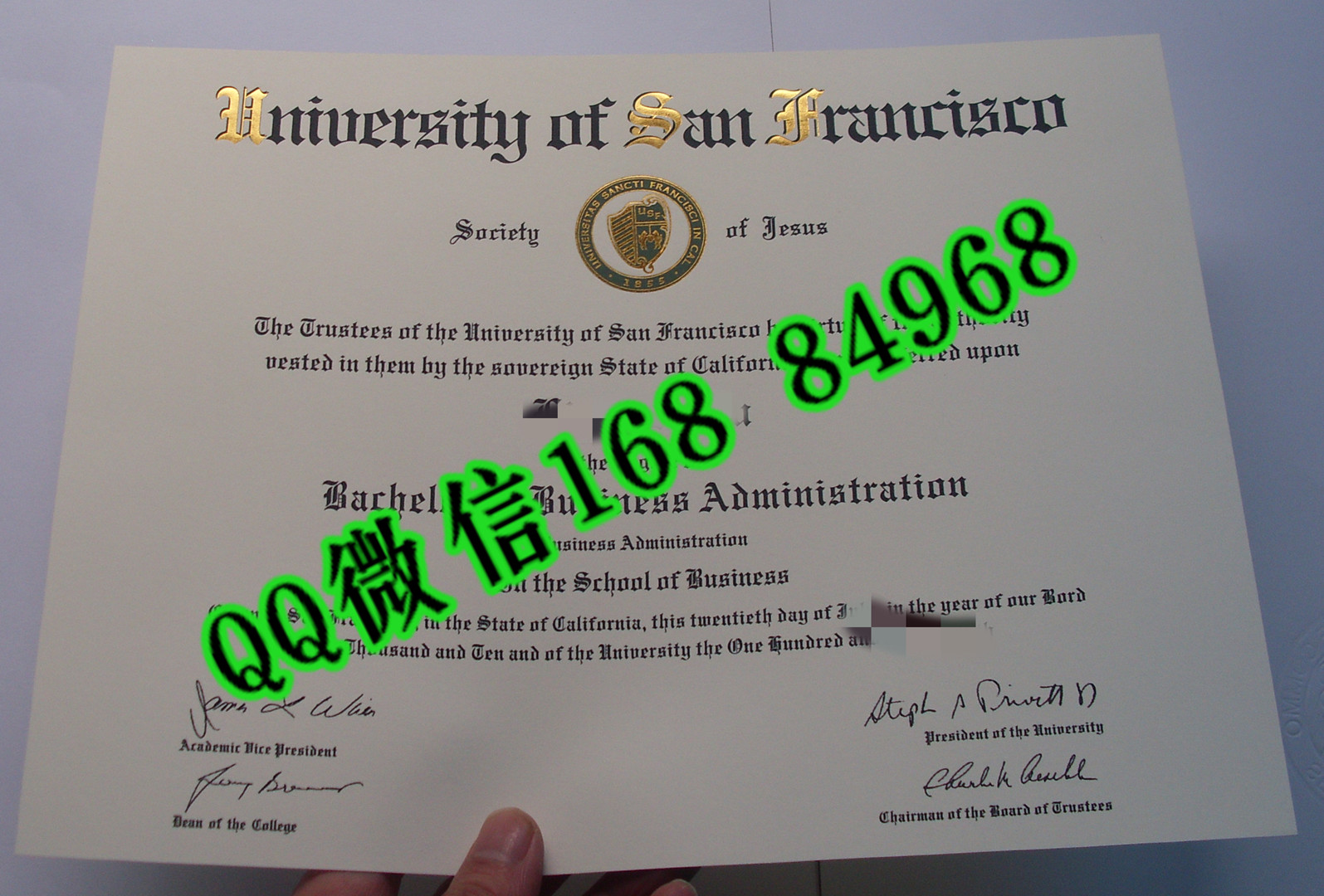 制作美国旧金山大学毕业证学位证，美国USF大学毕业证成绩单University of San Francisco diploma