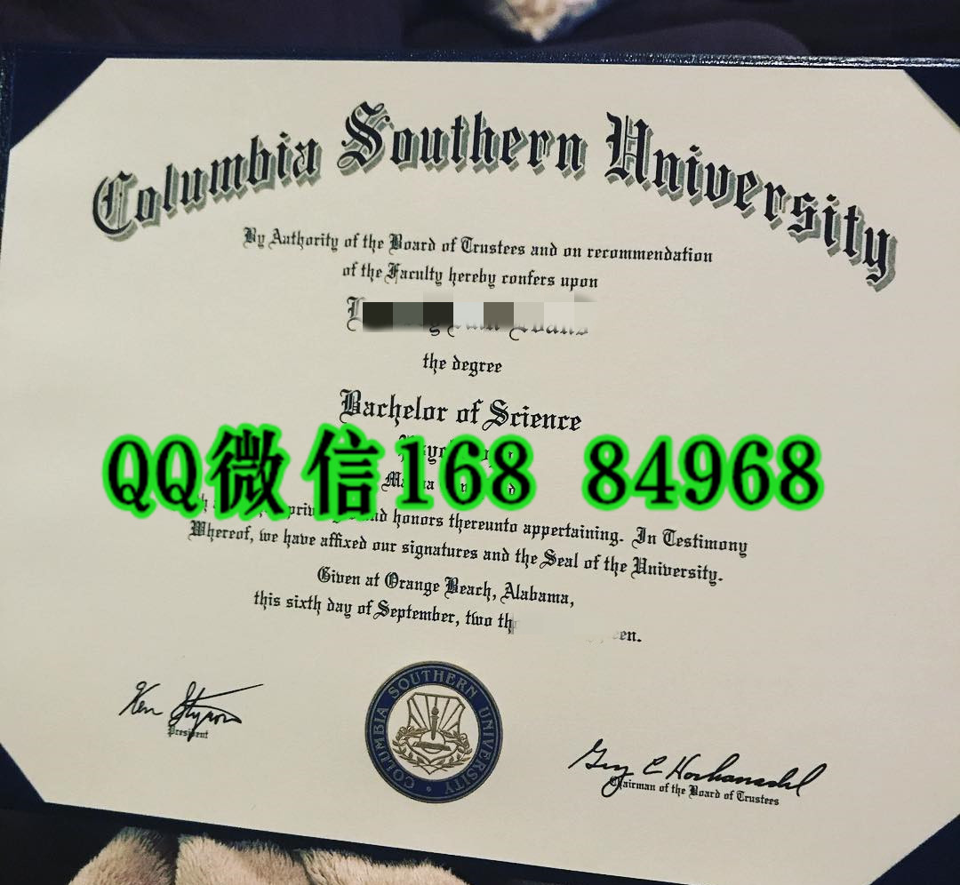 美国南哥伦比亚大学毕业证成绩单，Columbia Southern University diploma certificate
