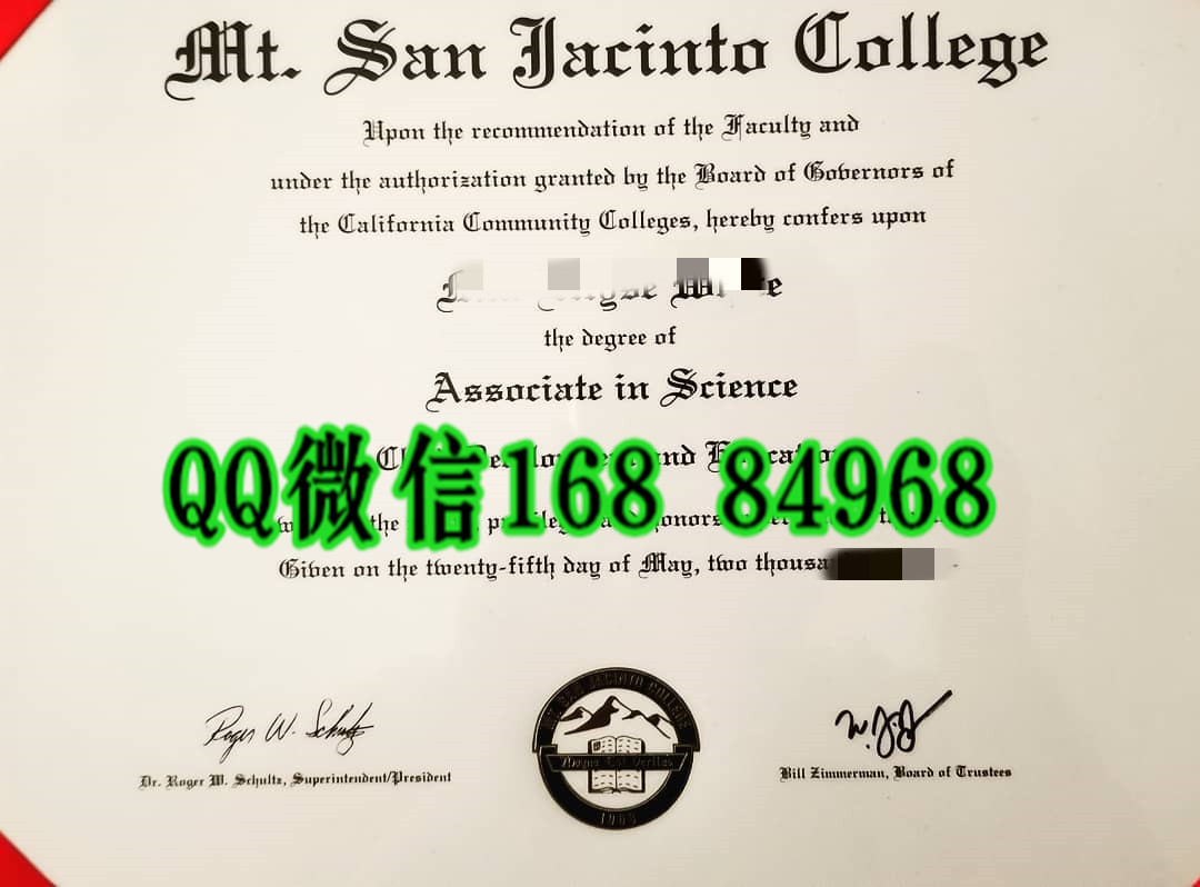 美国圣安东尼奥山学院毕业证成绩单，Mount San Antonio College diploma certificate
