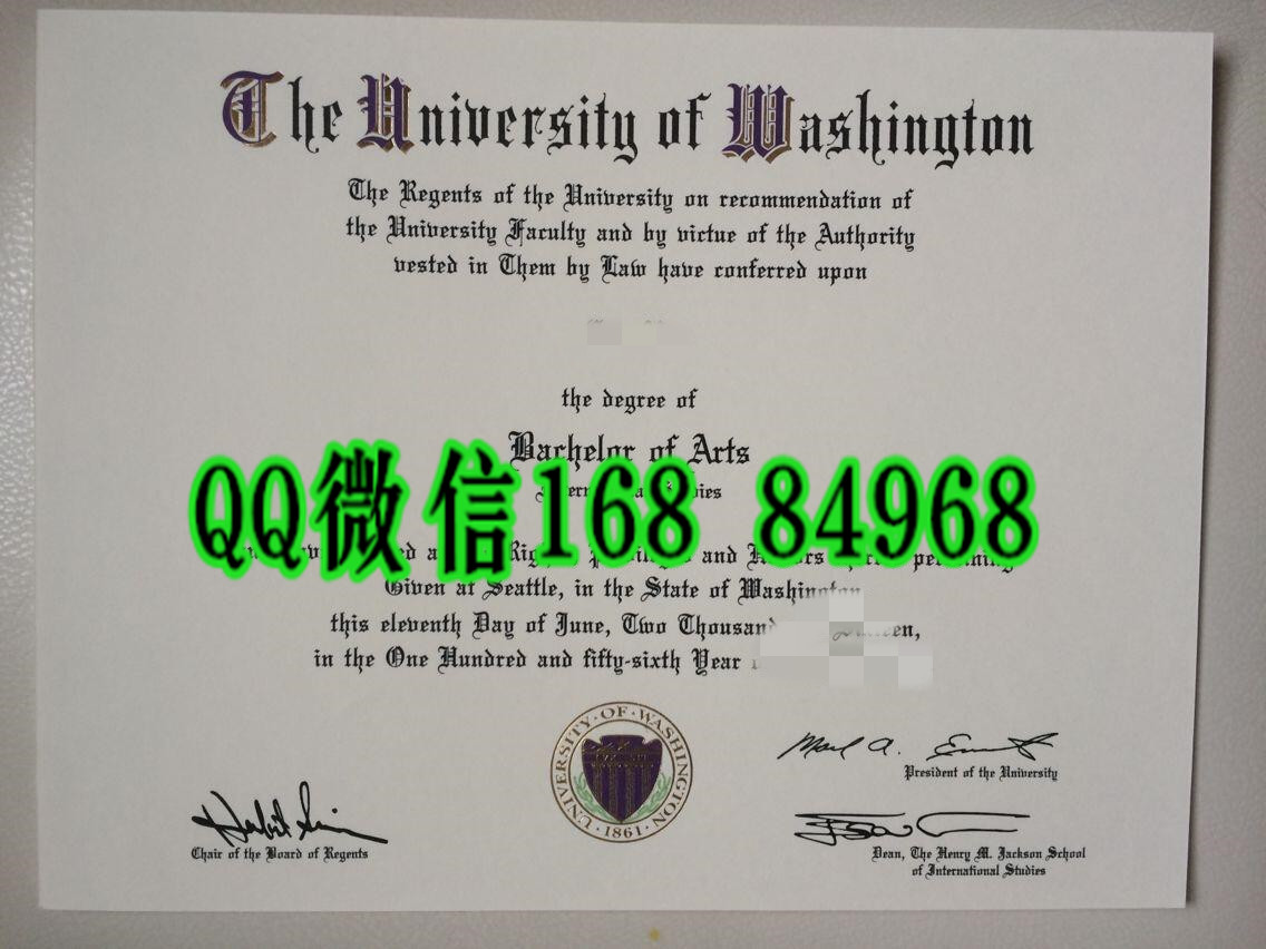 美国华盛顿大学文凭毕业证，美国华盛顿大学成绩单
