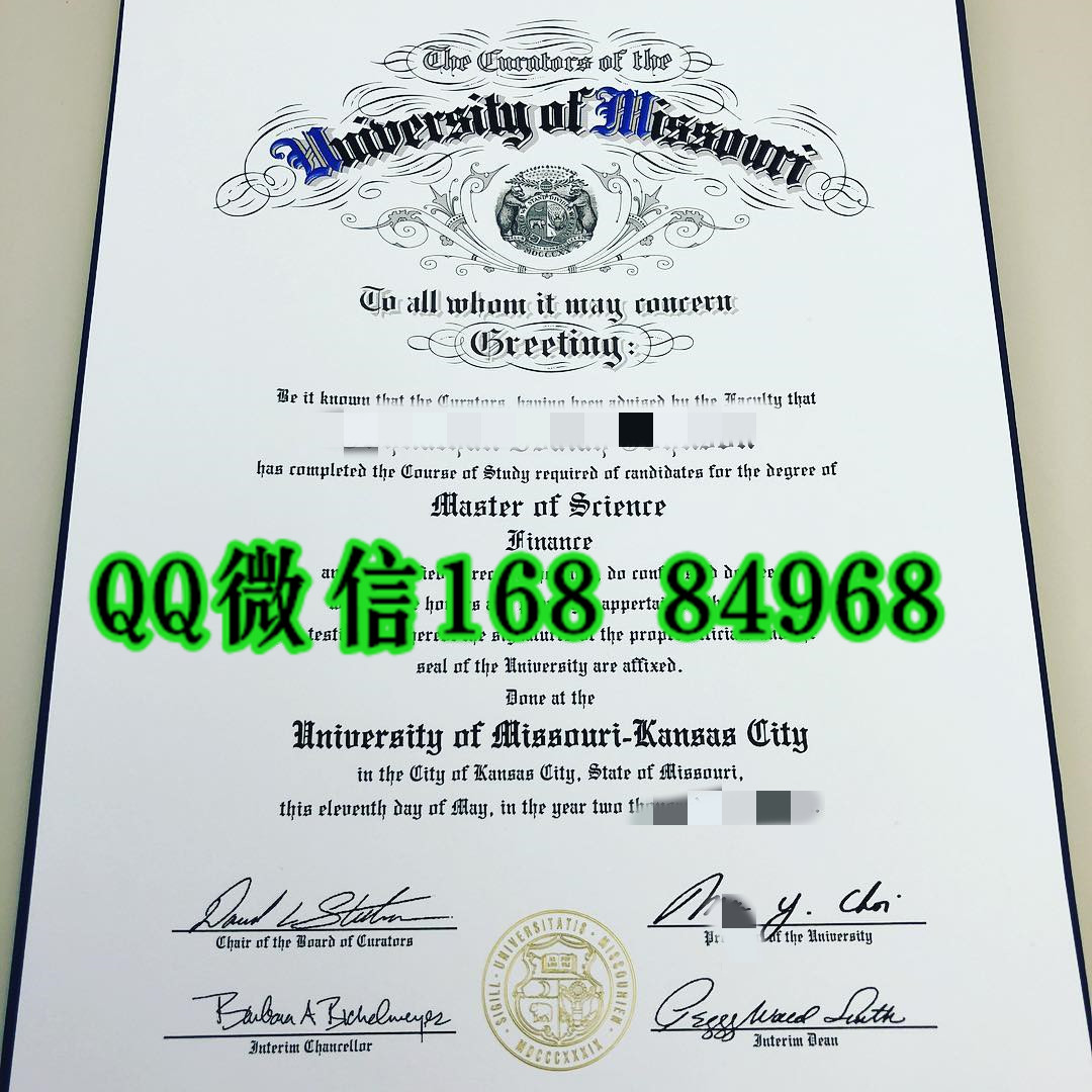 美国密苏里大学堪萨斯校区毕业证成绩单，University of Missouri— Kansas City diploma degree