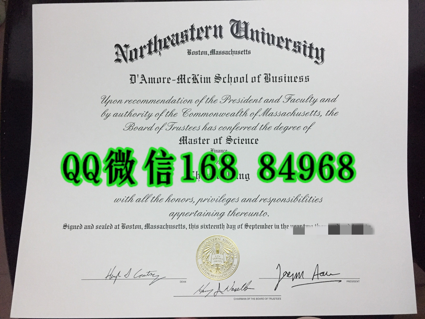 美国东北大学毕业证成绩单制作，northeastern university diploma certificate