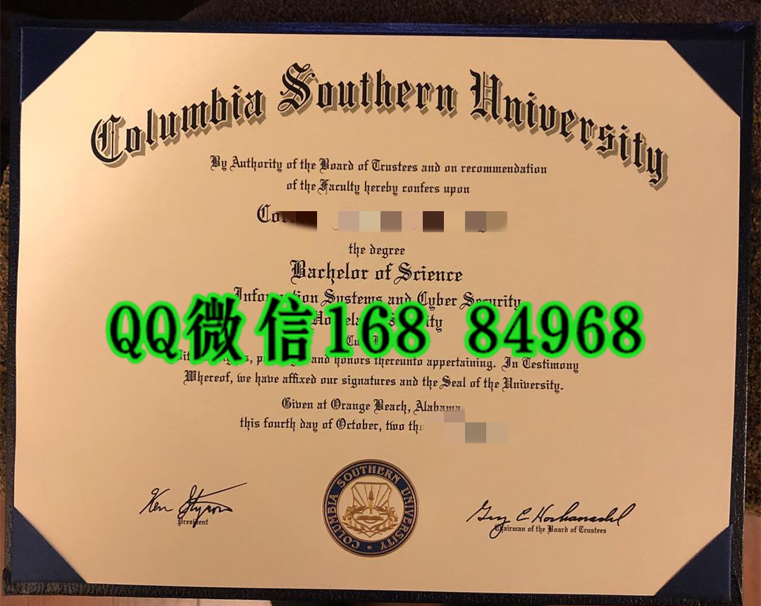 美国南哥伦比亚大学毕业证成绩单，Columbia Southern University diploma certificate