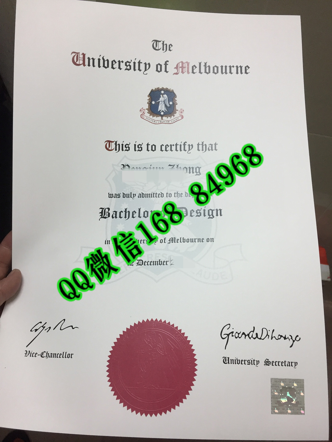 制作墨尔本大学毕业证书，澳洲墨尔本UniMelb学位证书文凭