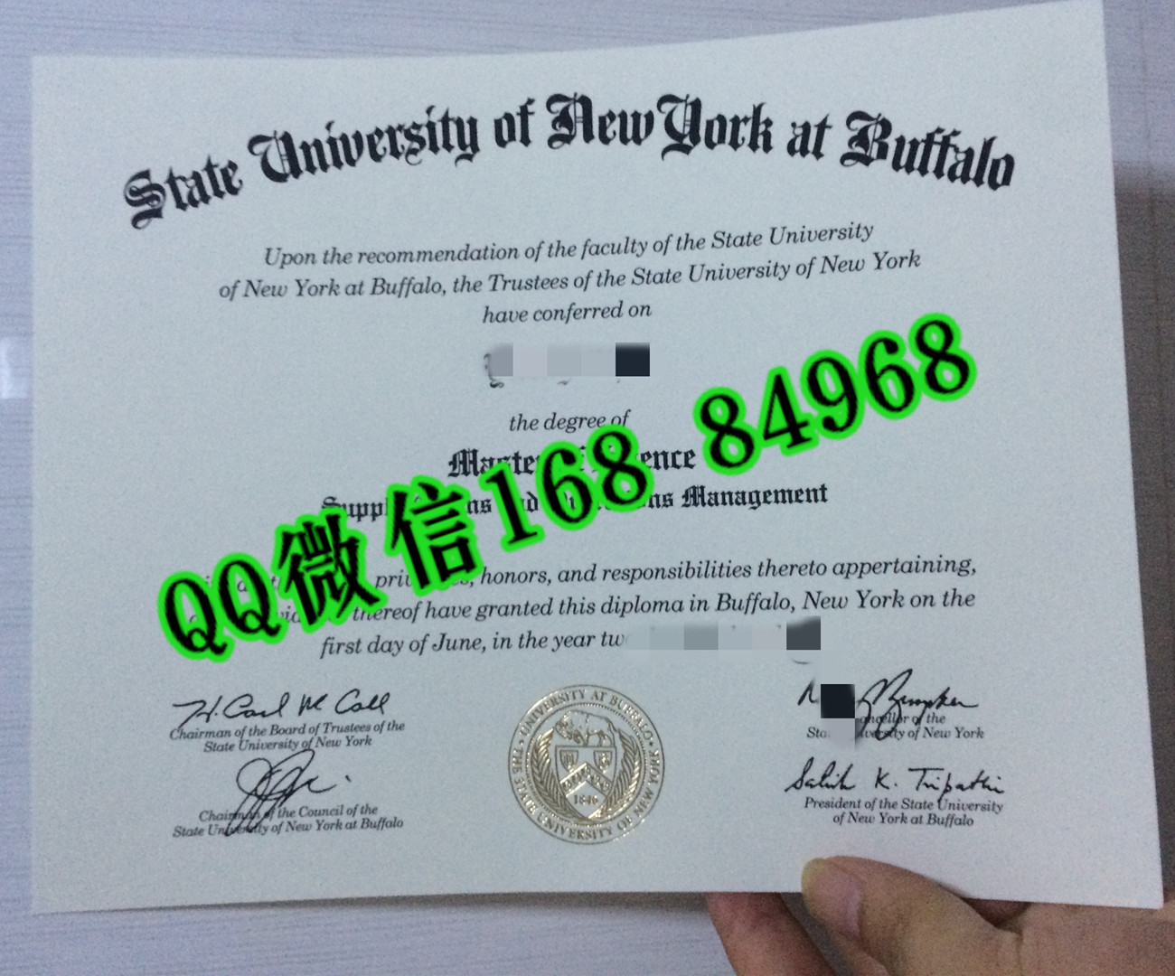 美国纽约州立大学布法罗分校毕业证成绩单，state university of new york at buffalo diploma certificate