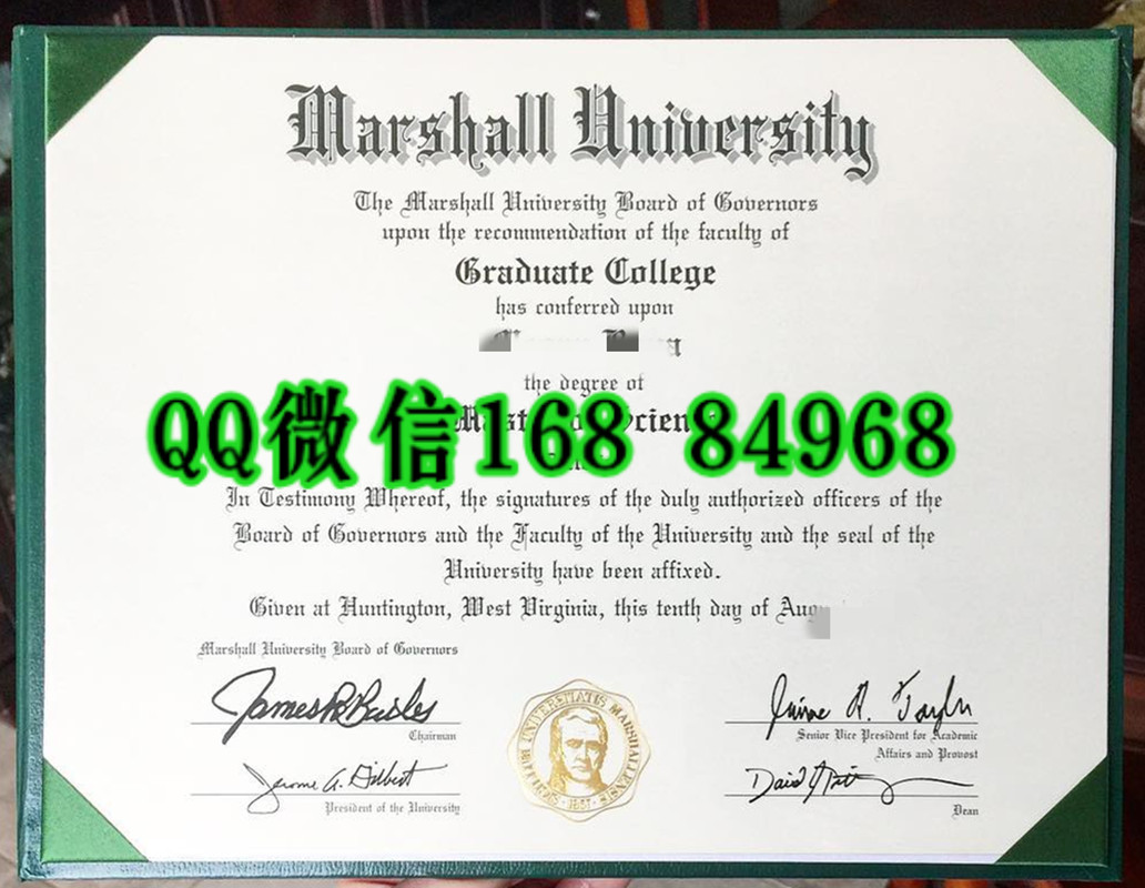 美国马歇尔大学毕业证成绩单，Marshall University diploma degree