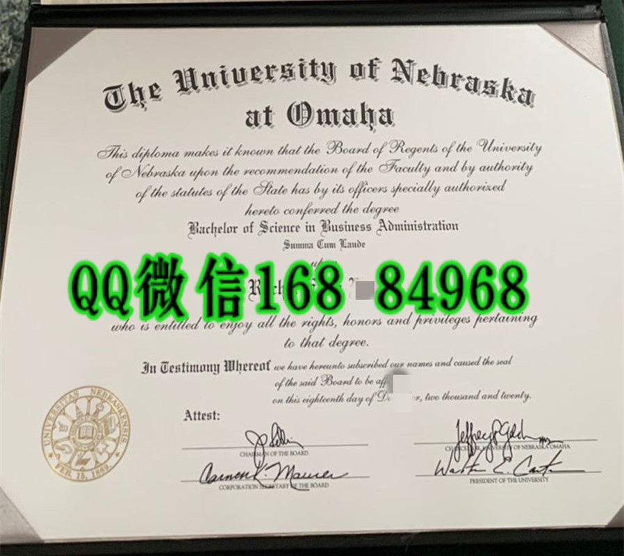 美国内布拉斯加大学奥马哈分校毕业证成绩单，University of Nebraska at Omaha diploma