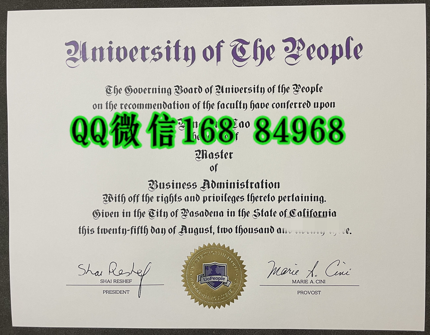 美国在线学校University of the People毕业证，University of the People diploma degree