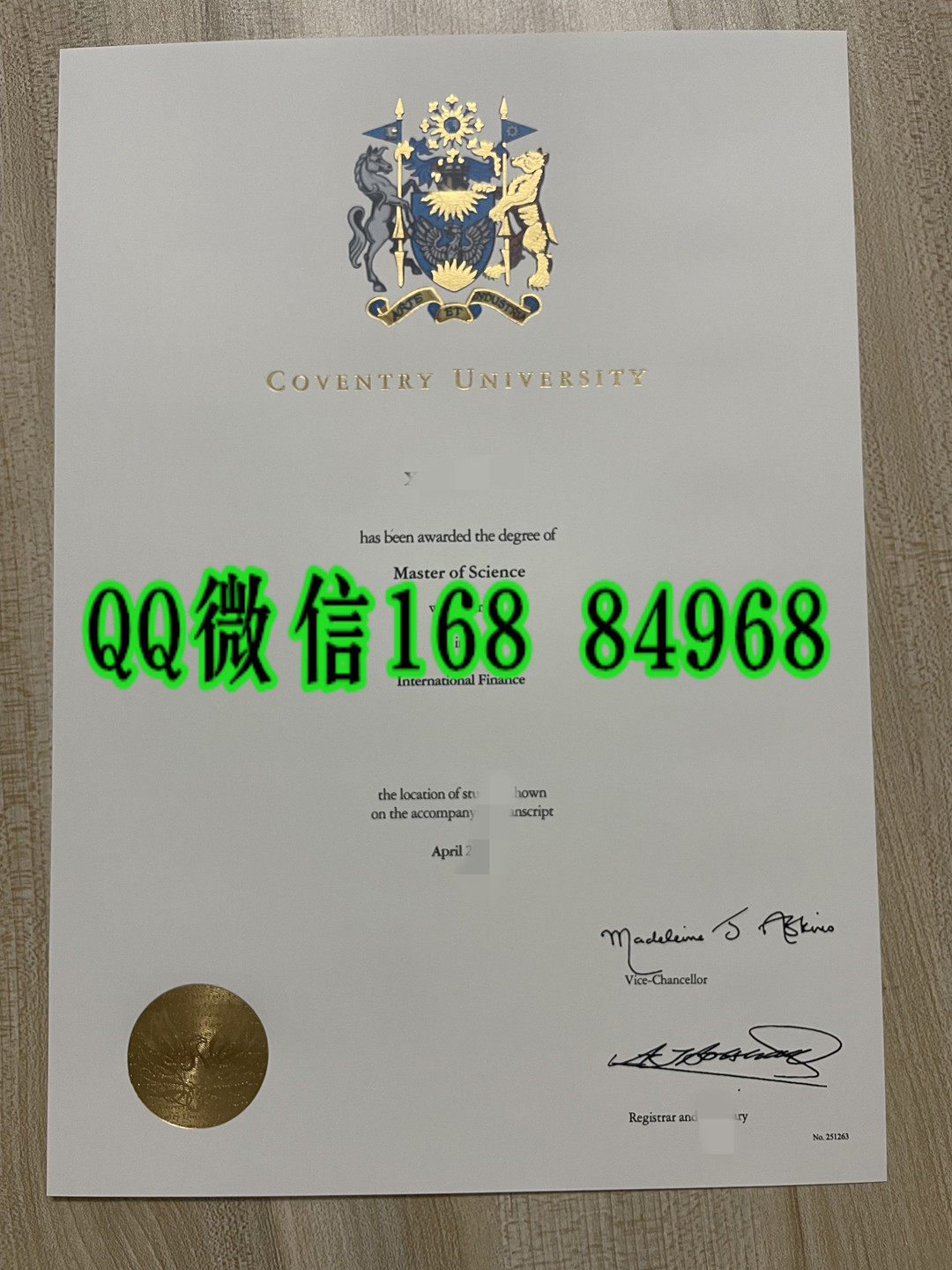 考文垂大学硕士学位证，考文垂大学毕业证模版