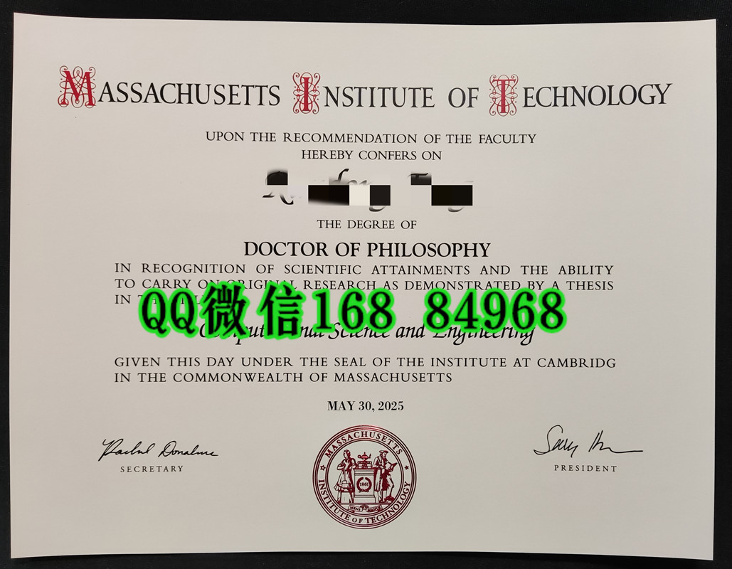 2025年美国麻省理工学院博士毕业证，Massachusetts Institute of Technology Doctor degree