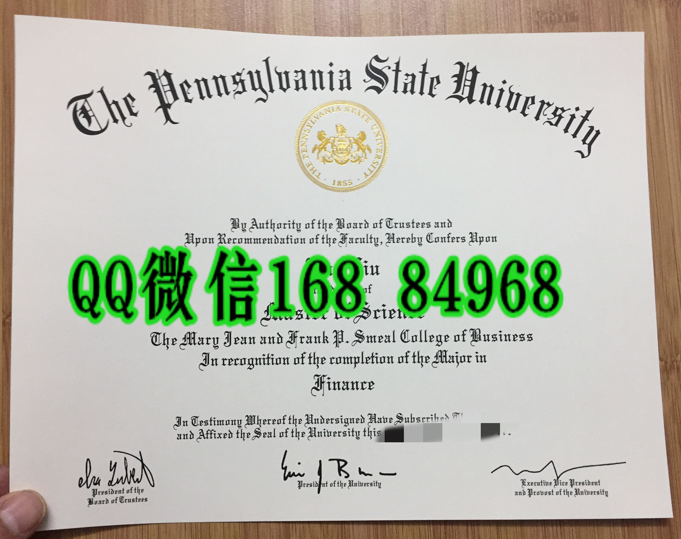 美国宾夕法尼亚州立大学毕业证成绩单，The Pennsylvania State University diploma certificate