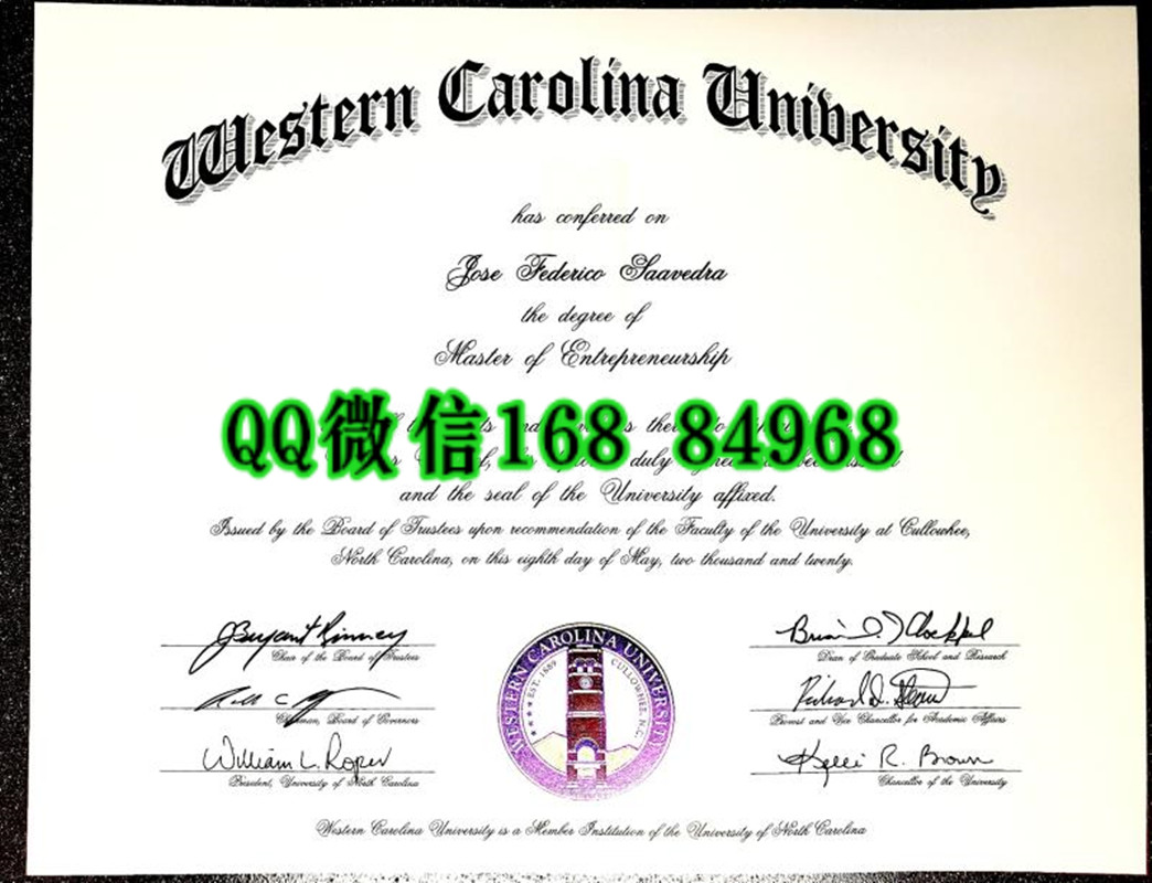 buy western carolina university degree certificate，美国西卡罗莱纳大学毕业证案例