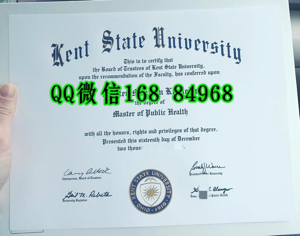 美国肯特州立大学Kent State University毕业证实拍，Kent State University diploma degree