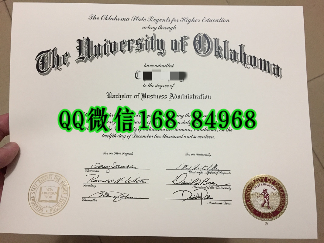 定制美国俄克拉荷马大学The University of Oklahoma毕业证，University of Oklahoma master degree