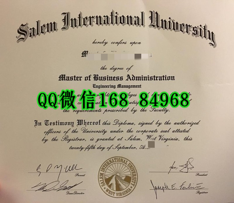 美国塞伦国际大学(塞伦)毕业证，Salem International University diploma