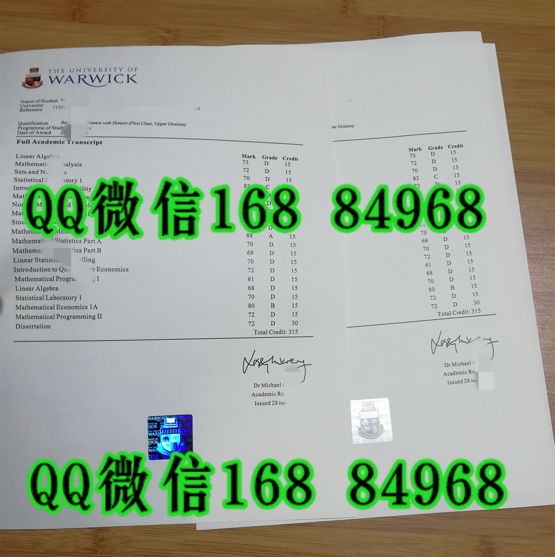 办英国华威大学成绩单The University of Warwick Transcript