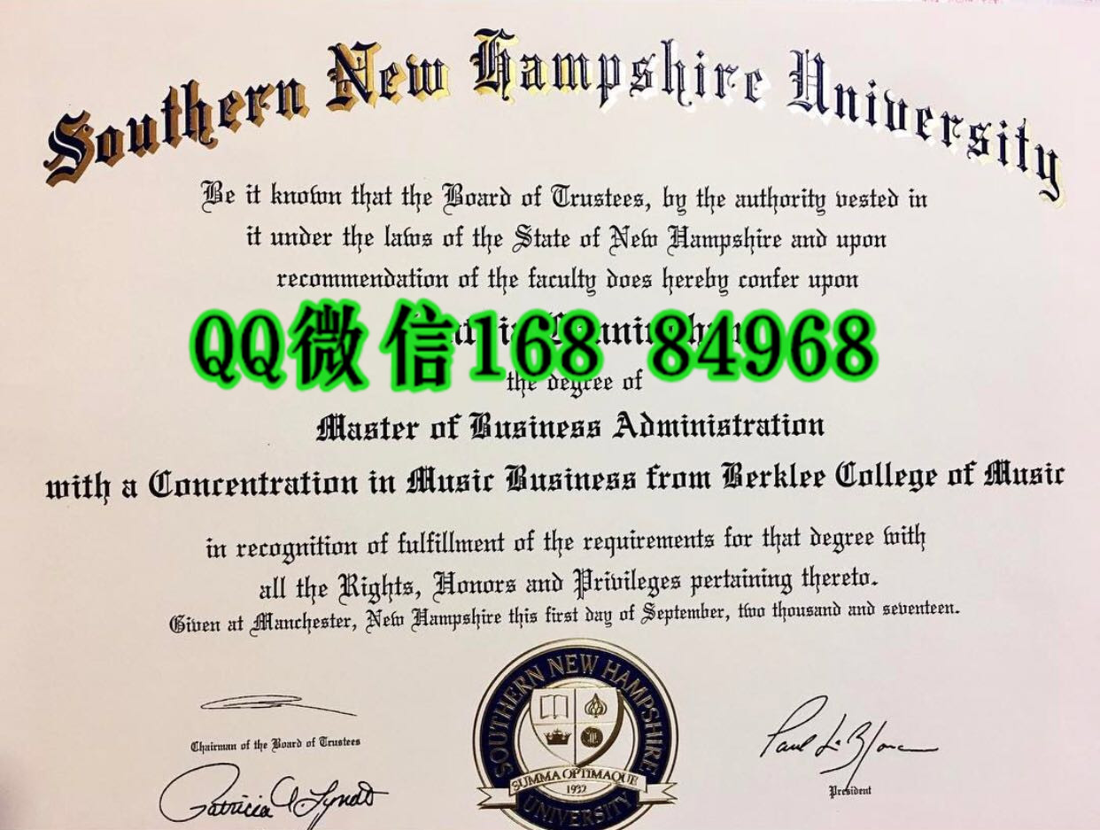 美国新罕布什尔南方大学硕士毕业证，Southern New Hampshire University degree